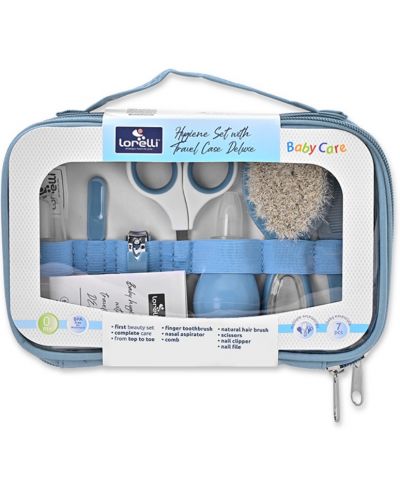 Set de igienă cu suport Lorelli Baby Care - Deluxe, Moonlight Blue - 3