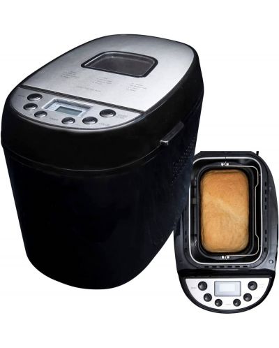 Mașină de pâine Gastronoma - 18260001, 870 W, 12 programe, gri/negră - 1