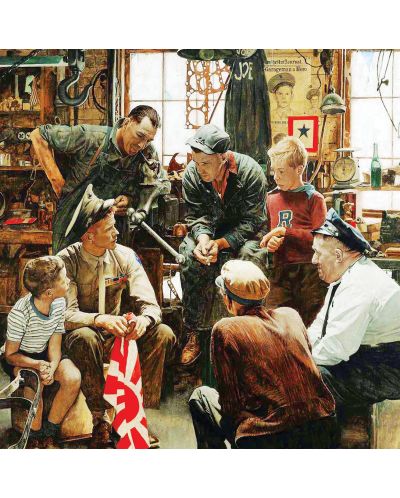 Puzzle Master Pieces de 1000 piese - Marinarii се intorc acasa, Norman Rockwell - 2