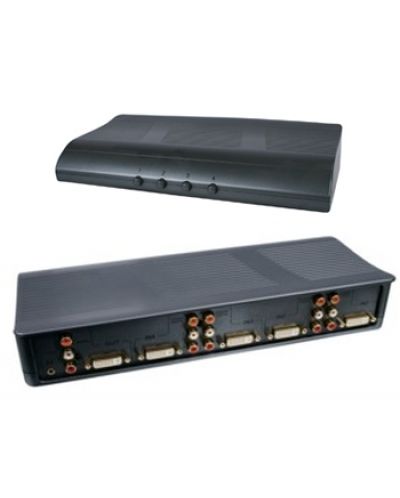 Intrerupator HQ 4 Port DVI Switch With Audio - 2