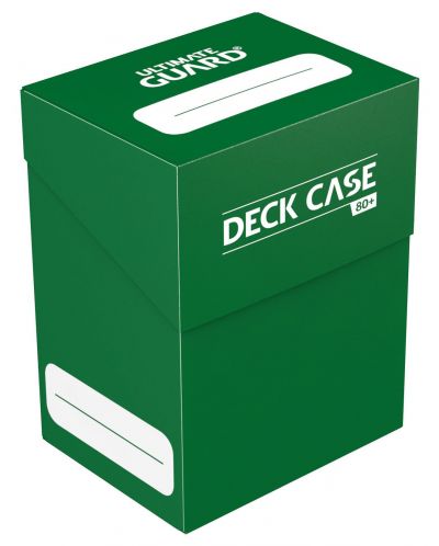 Ultimate Guard Deck Case 80+ Standard Size Green	 - 1