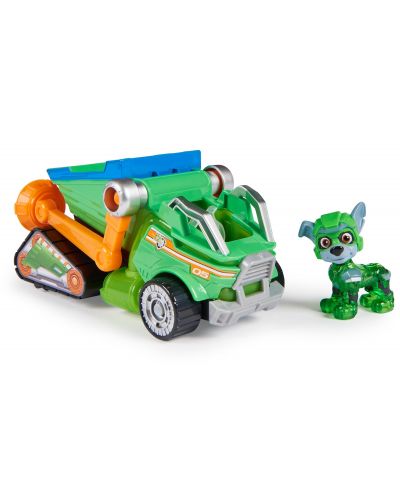 Spin Master Paw Patrol: The Mighty Movie - Rocky cu vehicul - 2