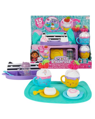 Set joc  Gabby's Dollhouse - Petrecere cacao spumante, 15 piese  - 2