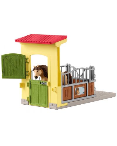 Set de jucării Schleich Farm World - Pony Box cu ponei islandez - 3