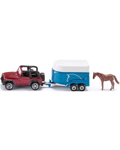 Set joc  Siku - Jeep with horse trailer - 1