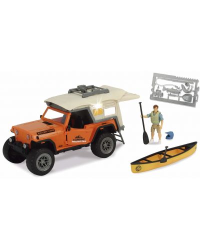 Set de joaca Dickie toys Playlife - Set camping, cu jeep si canoe, 22cm - 6