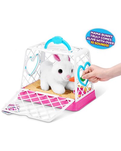 Set de joacă Zuru Pets Alive - Mama Iepurașă cu iepurași surpriză