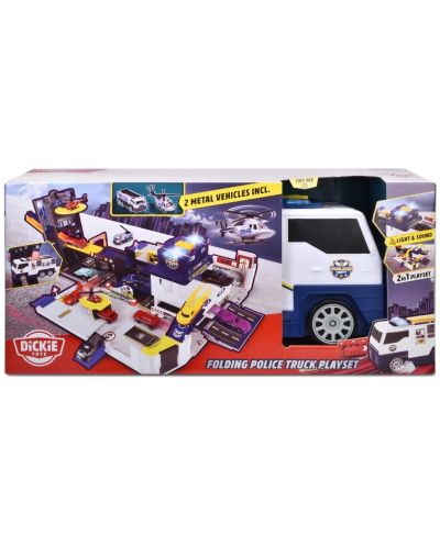 Set de joc Dickie Toys - Camion de poliție pliabil - 5