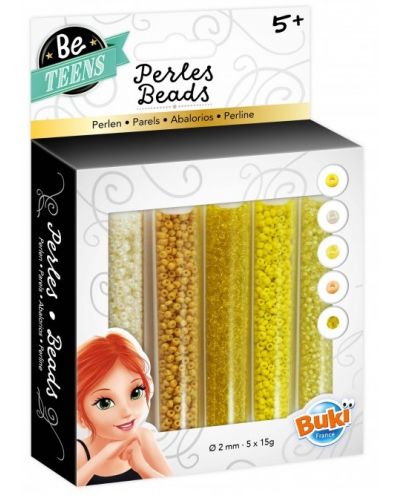 Buki Be Teens Set de jucării - Tuburi cu mărgele, galben - 1