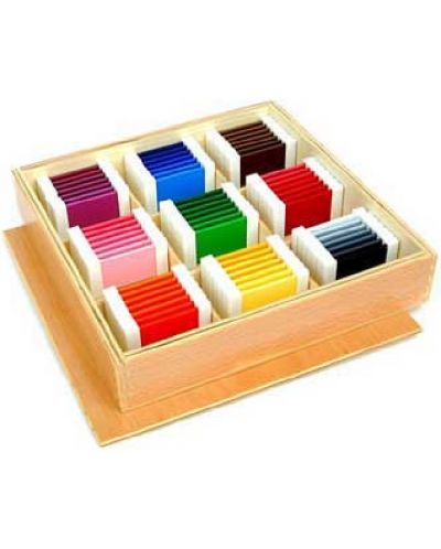 Set de joacă Smart Baby - Plăcuțe Montessori colorate, 63 de piese - 1