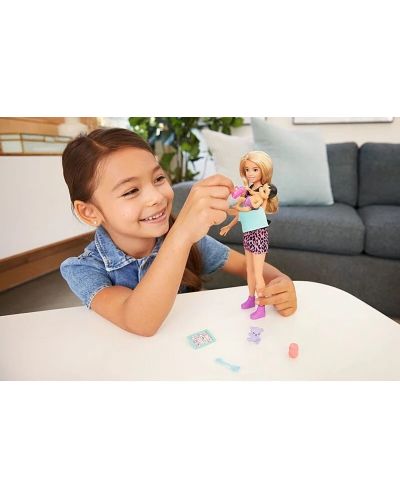 Set de joc Barbie Skipper - Baby-sitter Barbie cu păr blond - 6