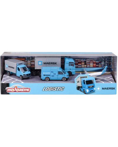 Set de joc  Majorette - Maersk, 4 vehicule	 - 1