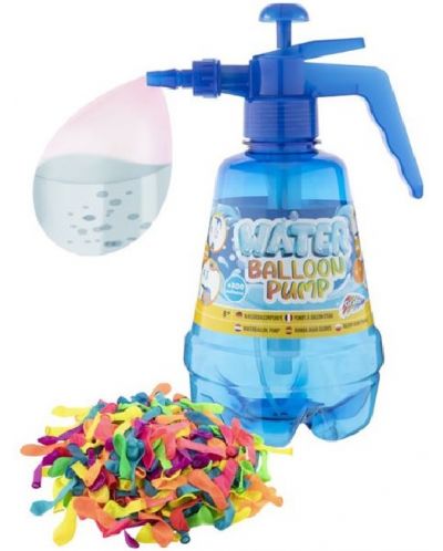 Set de joacă Grafix - Pompă cu bombă de apă cu 300 de baloane de apă - 1