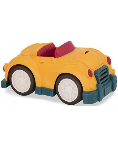 Jucarie Battat Wonder Wheels - Mini automobil sport, galben - 3