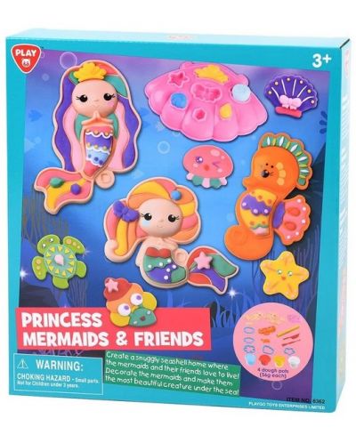 Set de joacă din plastilină PlayGo - Prințese, sirene și prieteni - 1