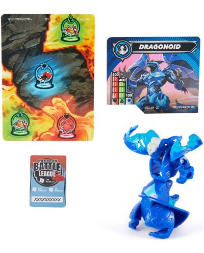 Set joc Bakugan - Dragonoid, albastru - 5