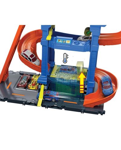 Set de joaca  Hot Wheels City -Spălătorie auto cu schimbare de culoare - 3