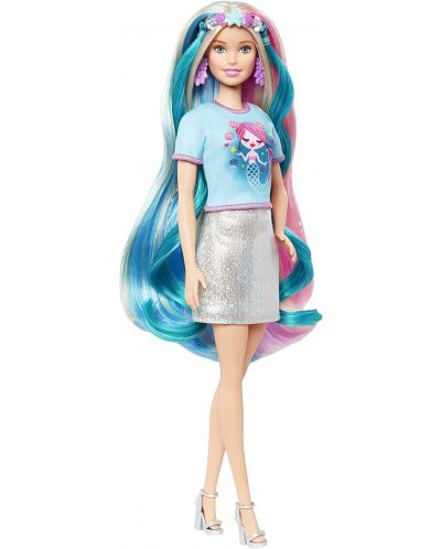 Set de joaca Mattel Barbie - Barbie cu par fabulos - 3