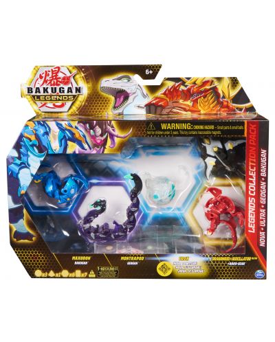 Set de joc Spin Master - Bakugan Legends, Maxodon, Montrapod, Trox