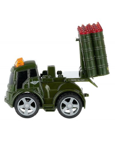 Set de jucării GT - Camioane militare cu inerție, 4 piese - 2
