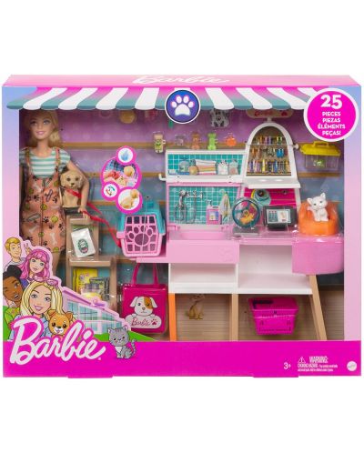 Set de joaca Mattel Barbie - Butic pentru animale de companie - 1
