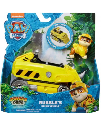 Set joc Spin Master Paw Patrol Jungle Pups - Robber cu un vehicul - 1