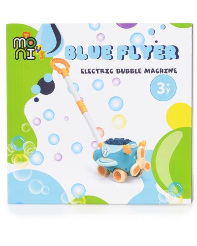 Jucărie cu bule de săpun Moni Toys - Avion, Blue Flyer - 6