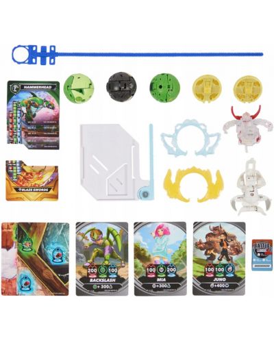 Set joc  Bakugan - Special Attack Bruiser, Octogan, Ventri, Hammerhead, Butterclaw - 3