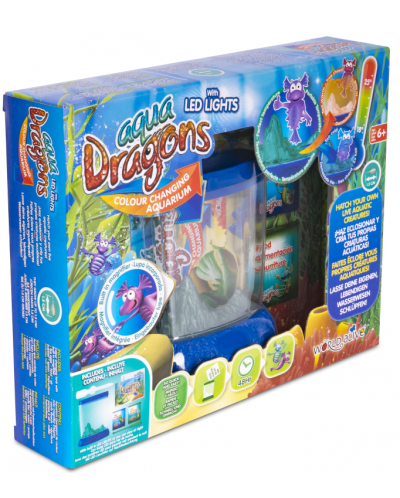Set de jucărie Aqua Dragons - Acvariu colorat cu LED-uri - 1