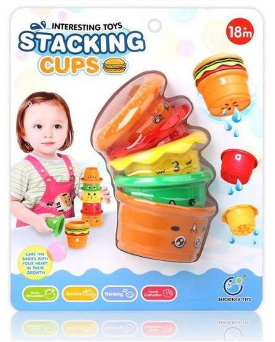 Set de jucării Raya Toys - Baby Tower Hamburger - 2