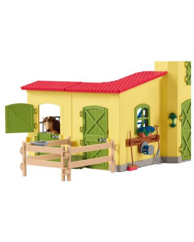 Set de jucării Schleich Farm World - Pony Box cu ponei islandez - 6