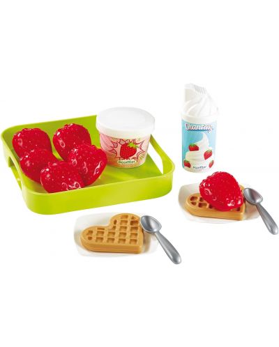 Set de joacă Ecoiffier - Tavă cu căpșuni și accesorii - 2