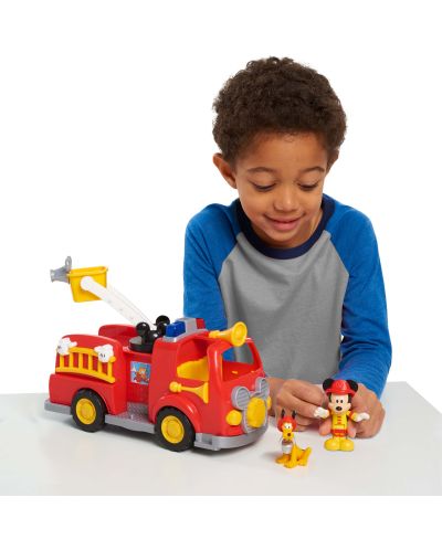 Set de joacă Just Play Disney Junior - Camionul de pompieri al lui Mickey Mouse, cu figurine - 4