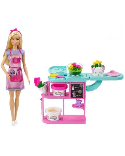 Set de joaca Mattel Barbie - Magazin de flori - 1