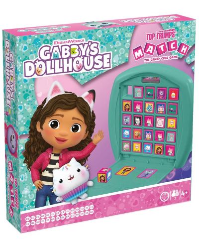 Joc cu cărți și cuburi Top Trumps Match - Gabby's Dollhouse - 1