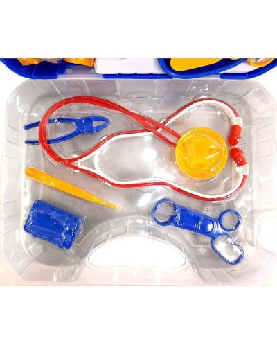 Set pentru joc Raya Toys - Unchiule doctor într-o servietă, albastru - 6