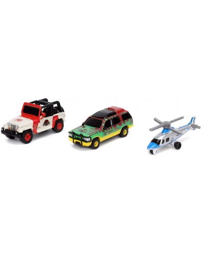 Set de joc Jada Toys - Vehicule, Parcul Jurassic, 3 buc. - 2