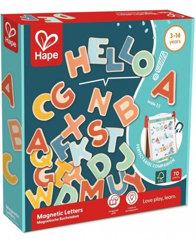 Set de joc Hape International - Litere magnetice, limba engleză - 1