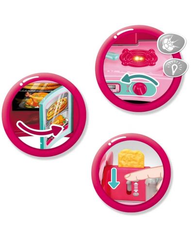 Set de joc Buba Kitchen Cook - Bucatarie pentru copii, roz - 2