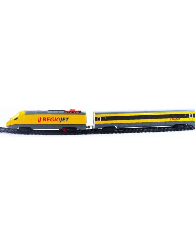 Set de jucării Rappa - Șine de tren RegioJet, cu sunet și lumină - 2