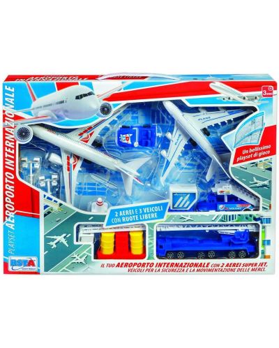 Set de jocuri RS Toys - Aeroport cu pista si accesorii  - 1