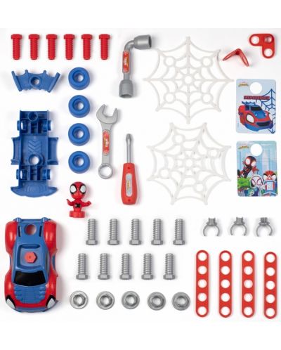 Set joc  Smoby - Cărucior de scule Spidey  - 2