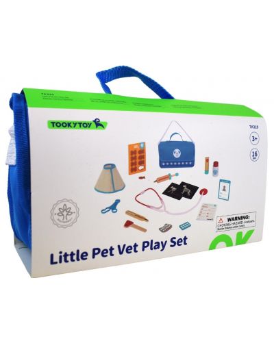 Jucărie Tooky - Set veterinar, 16 piese - 1