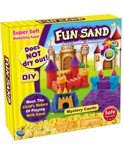 Set de joc Fun Sand - Nisip cinematic, castele - 1