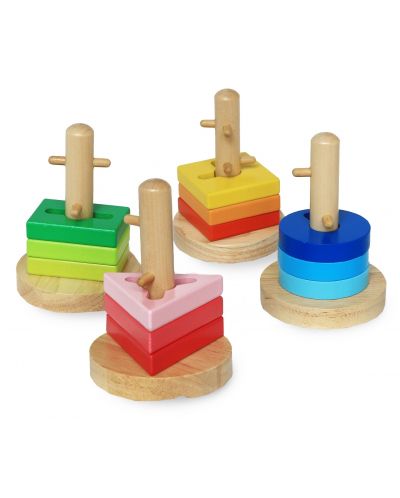 Jucărie pentru înșirarea și întoarcerea formelor geometrice Acool Toy - 3