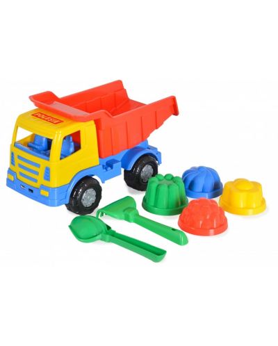 Set de jucării Polesie - Camion cu accesorii, 7 piese - 1