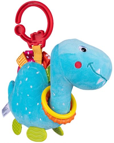 Jucărie pentru cărucior Bali Bazoo - Dinosaur albastru - 4