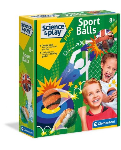 Set de joc pentru copii Clementoni Science - Fa-ti propriile mingi de sport - 1