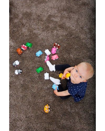 Animale Viking Toys - Bebeluși pe roți, 7 cm, 20 bucăți - 2