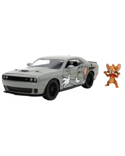 Jada Toys - Tom și Jerry, Mașină 2015 Dodge Challenger, 1:24 - 1